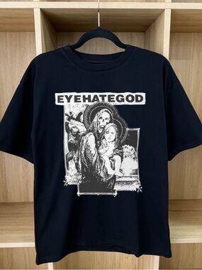 Eyehategod Skeleton Madonna Printed Black T-shirt